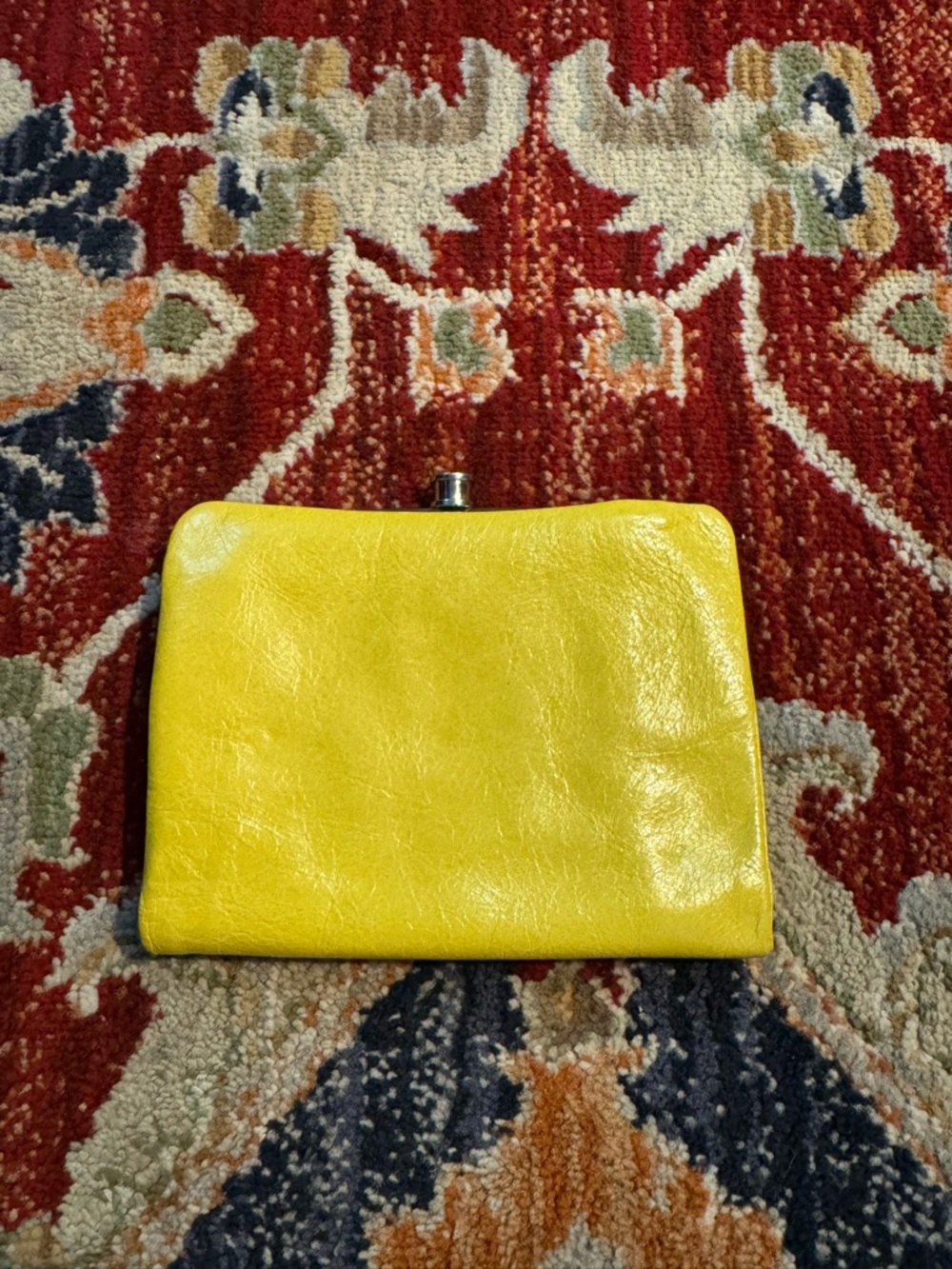 Hobo International Wallet Yellow Leather